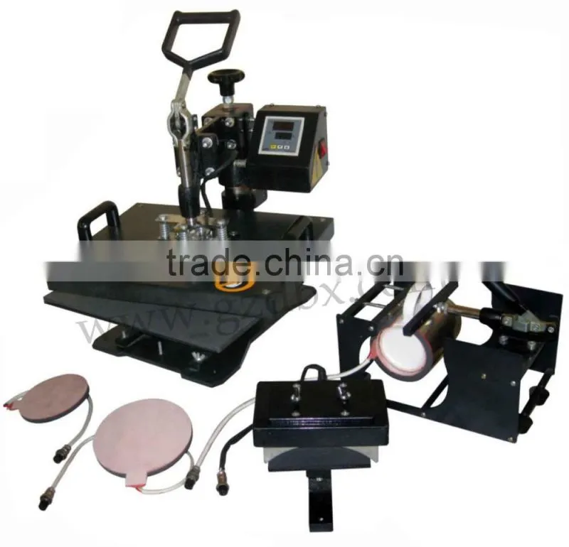 Wholesale 8 in 1 T-shirt/Mug/Cap/Plate Combo heat press machine