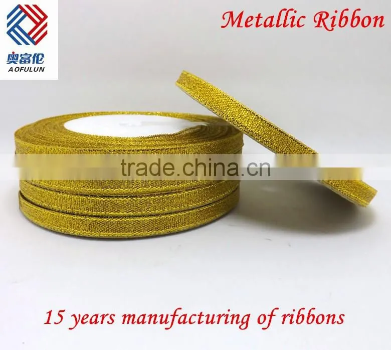 Silver Metallic Ribbon for Gift Package