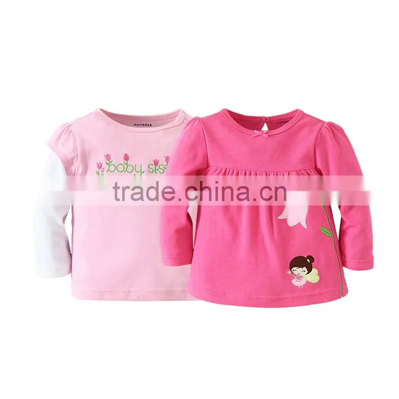 2014 baby clothing 100% cotton long t shirt baby