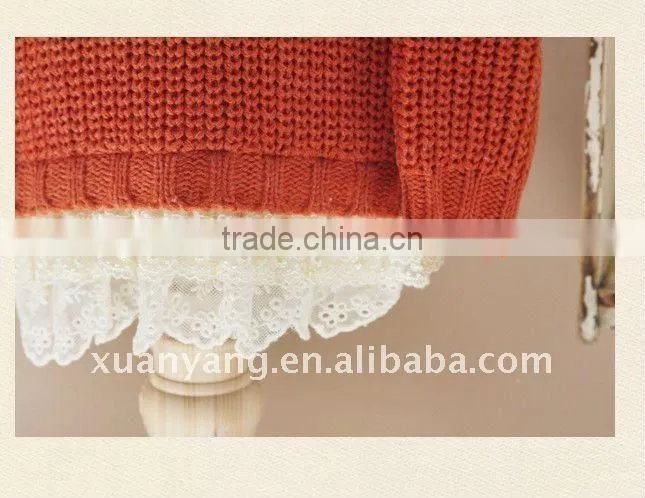 red korea design fashion child sweater/baby sweater