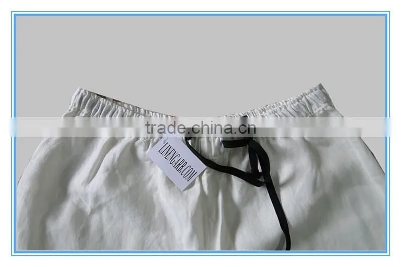 Pure Linen Straight Leg Pants For Men