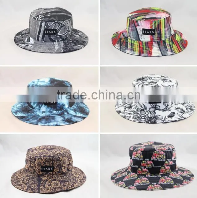 Custom fishing bucket hat+string / custom bucket hat+string