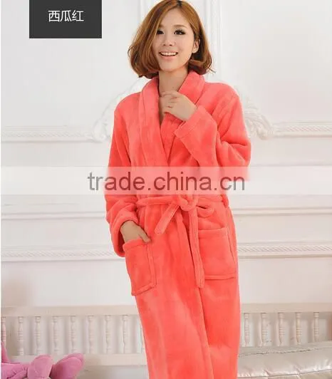 Coral fleece bathrobe Towel Robe Breathable Hotel BathRobe RS002
