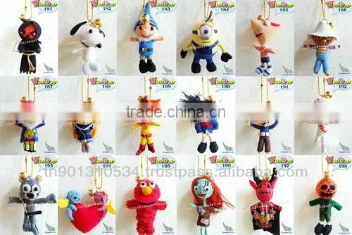Handmade Keychains Keyrings Voodoo Doll String Accessories bag Gifts