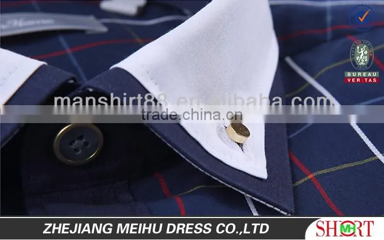 Fancy design men shirt classic plaid fabric men shirt turkey