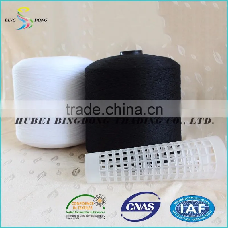 Ne 30s/2 30s/3 bright raw white TFO polyester yarn