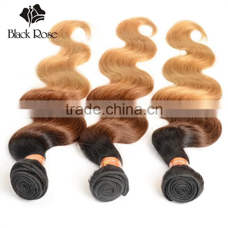 Wholesale 7a Grade Body Wave Brazilian Virgin Hair Color 1b 4 27#