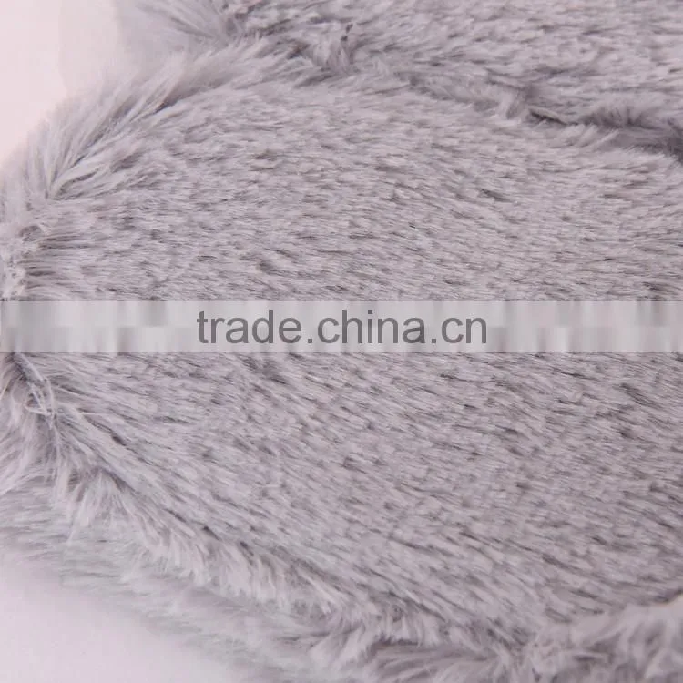 hot selling nice and warm grey heart point fashion slippers