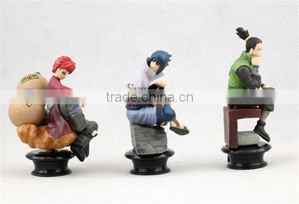 (SV-NR028)Japanese Hot Anime Naruto PVC action figure set of 6pcs, Naruto PVC figure anime figure wholesale price