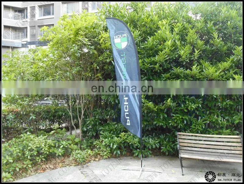 can be OEM custom 2.5m 3.5m 4.5m 5.5m Outdoor full color heavy duty flying banner beach flag