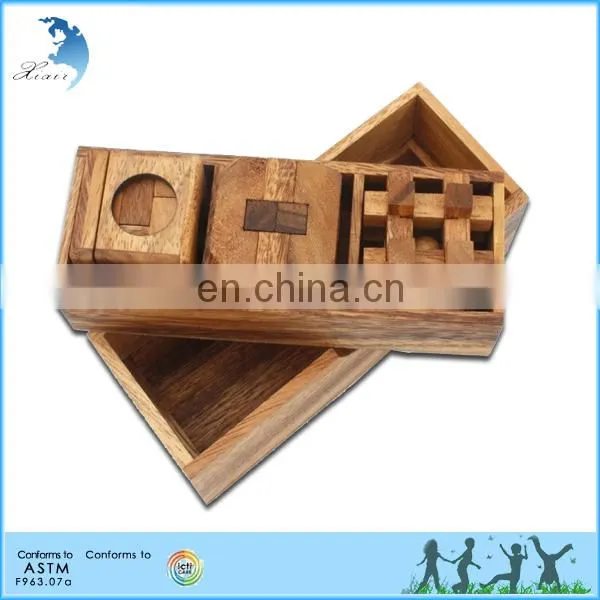 3d wooden block puzzle,intelligence wooden block puzzle