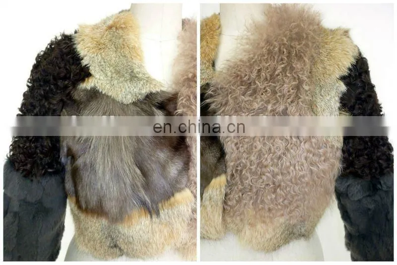 2012 new item short mink fur coat for girl