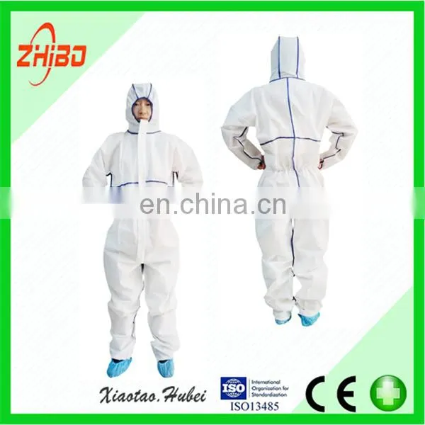 Medical Consumable Nonwoven/SMS Disposable Coverall S-Large size
