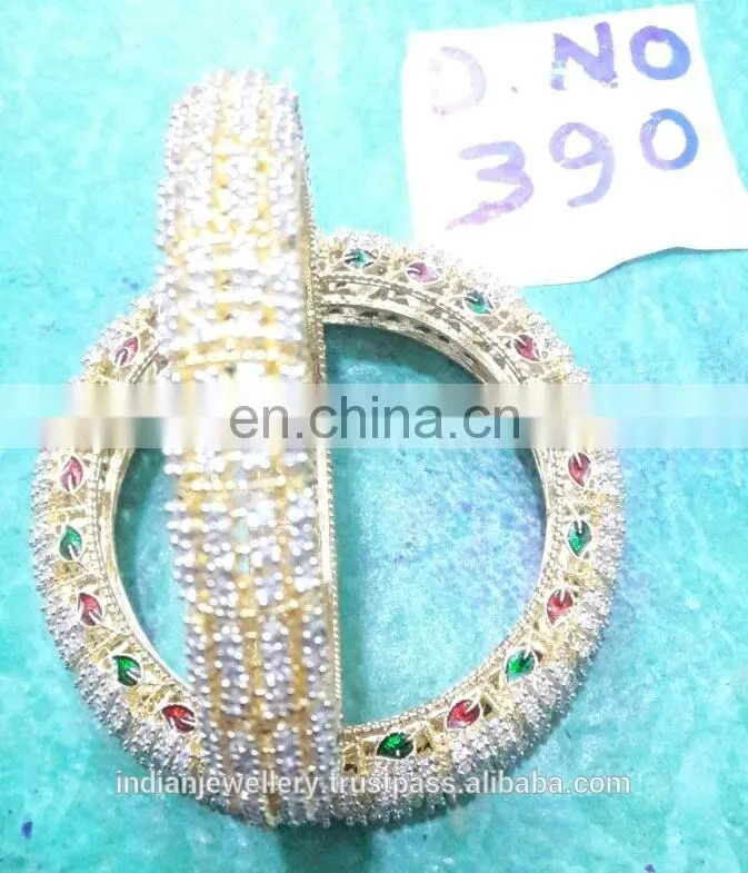 cz stone jewelry bangles exporter, bridal zircon bangle manufacturer