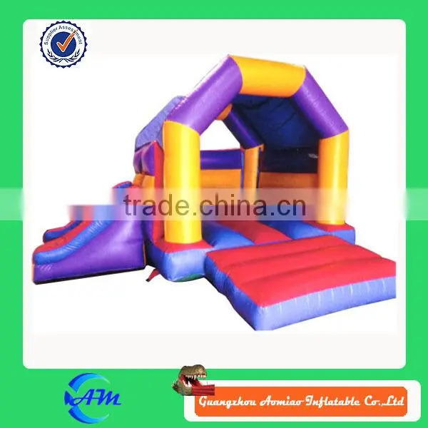 small size inflatable bouncer with slide bouncy castle for kids
