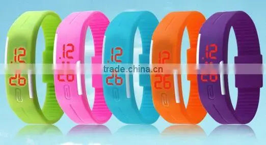 Waterproof lovers jelly watch
