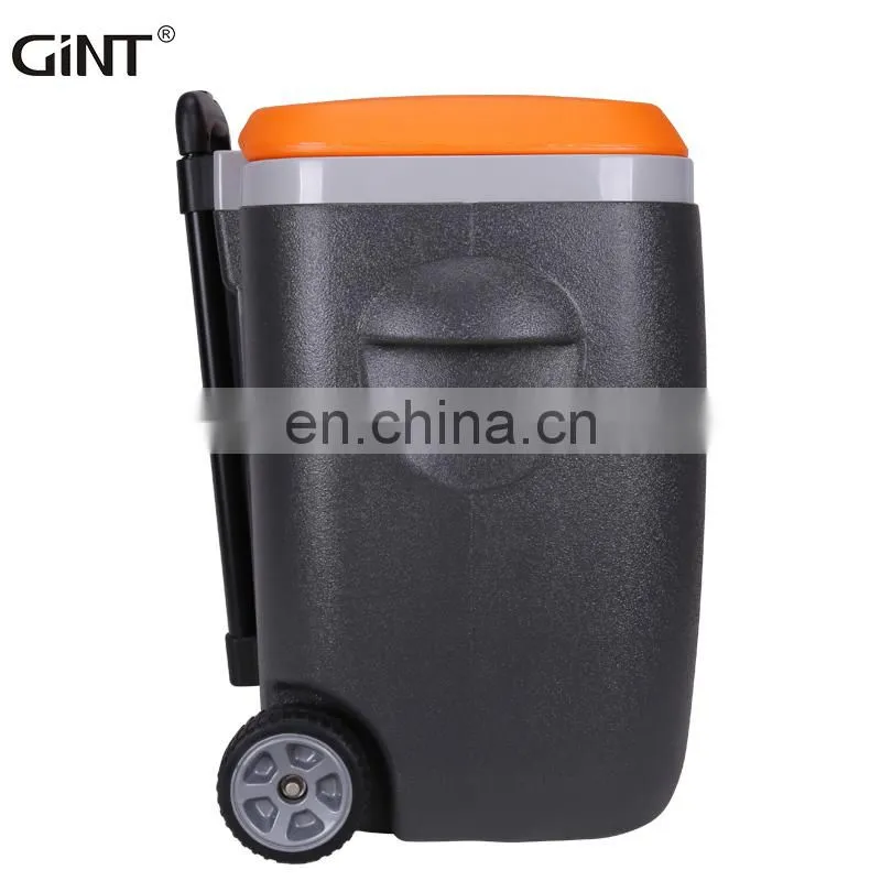 portable modern camping trolley hiking portable beer plastic vaccine cooler drinks camping cooler box with wheels