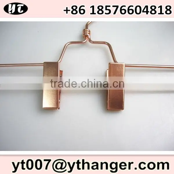 wide shoulder metal wire hanger copper coat hanger