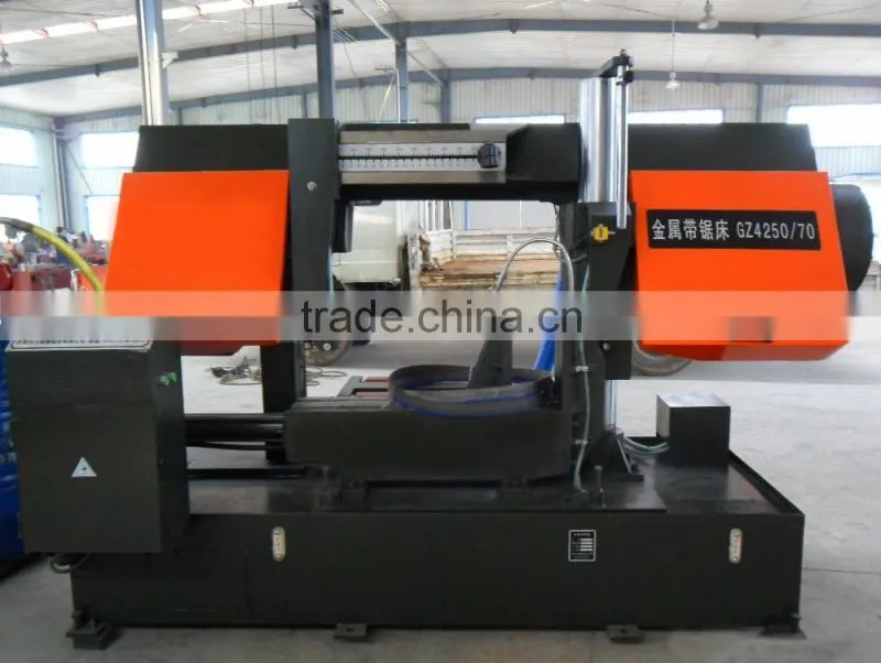 Double-column metal straight cutting horizontal band saw used GZ4250/70
