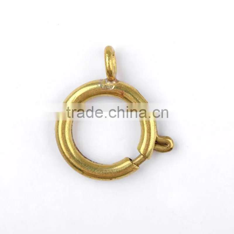 Diameter 16 mm brass spring ring jewelry component accessory