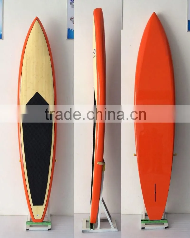 Custom design fiberglass sup paddle board with eps foam core