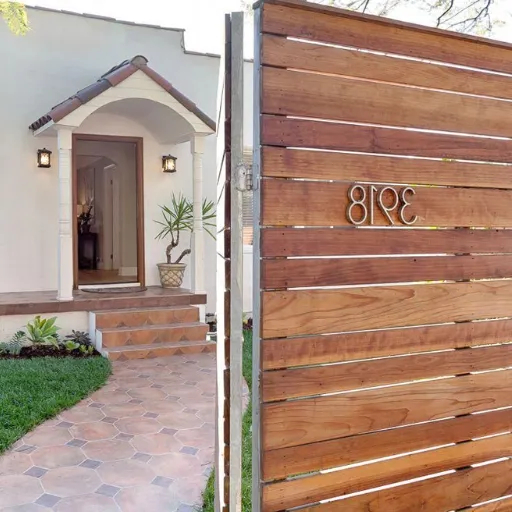 spanish style wood fence