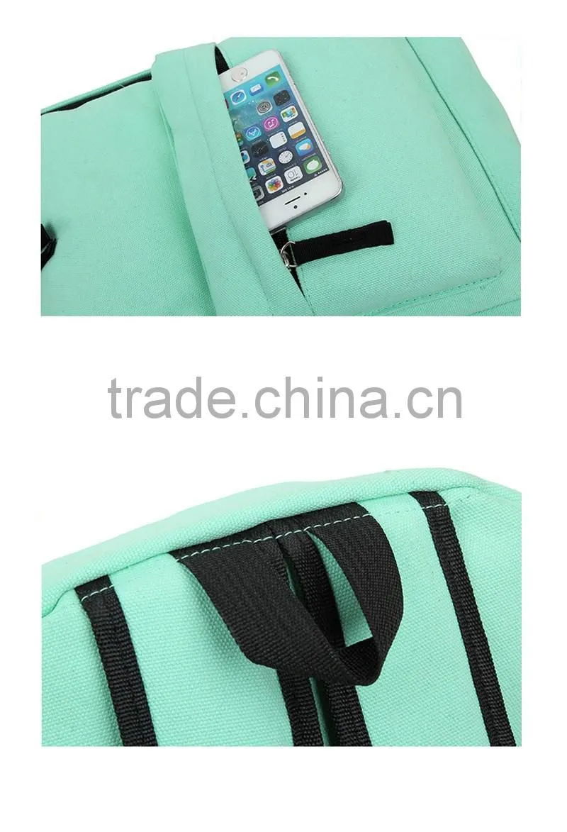 Fashion shoulder travel bag canvas hiking rucksack tactical school backpack