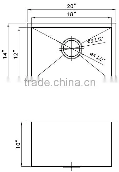 Big Bowl Square undermount kitchen sink