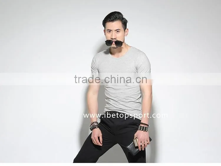 2016 casual clothing men t shirt 100% cotton custom shirts
