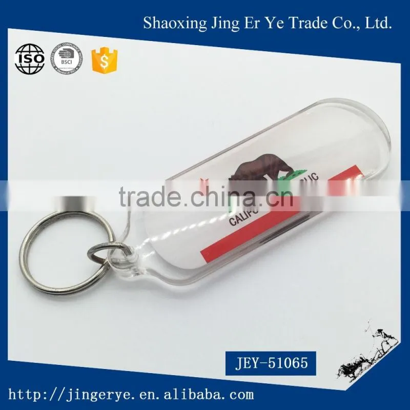 cheap whilte pendant acrylic Keychain