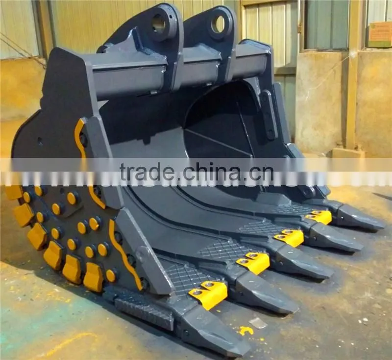 High Quality wear assistance HARDOX500 NM400 excavator bucket for 1-80t excavator