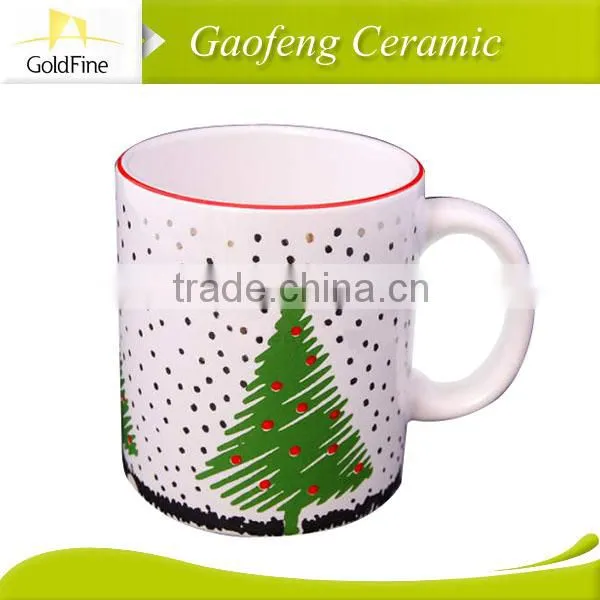 christmas mug with decal