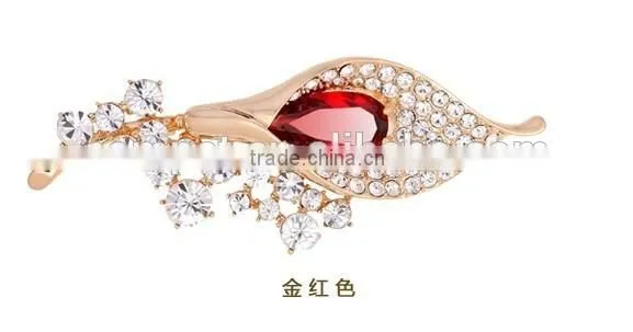 Wholesale calla full rhinestone diamond crystal gem brooch