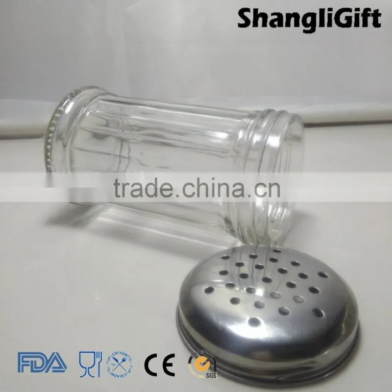 Large Tall Glass Spice Storage Jar