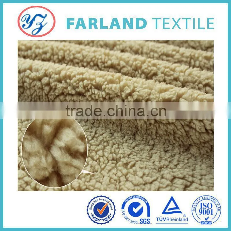 Bubble cashmere fake wool fabric for Snow boots Japanese style