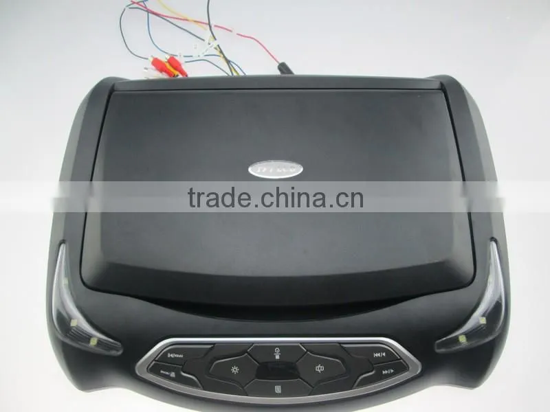 high quality remote control 13 inch DVD car tft lcd roof mounted monitor tv usb