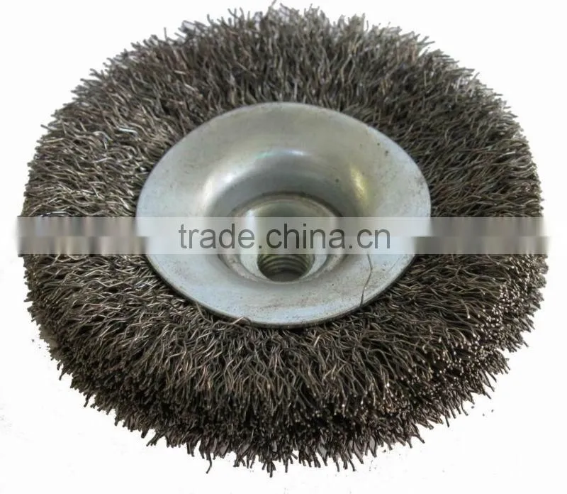 Crimped wire bevel brush for japan