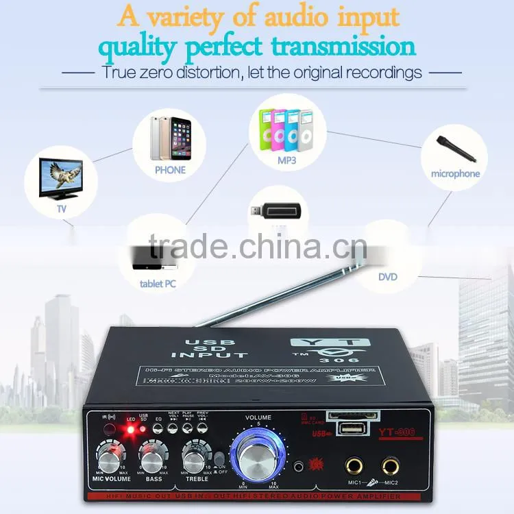 car audio input usb box YT-306 with CD/VCD/DVD input