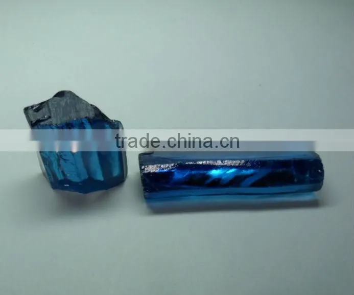 Lab Created Swiss Topaz Rough Uncut Dark Diamonds
