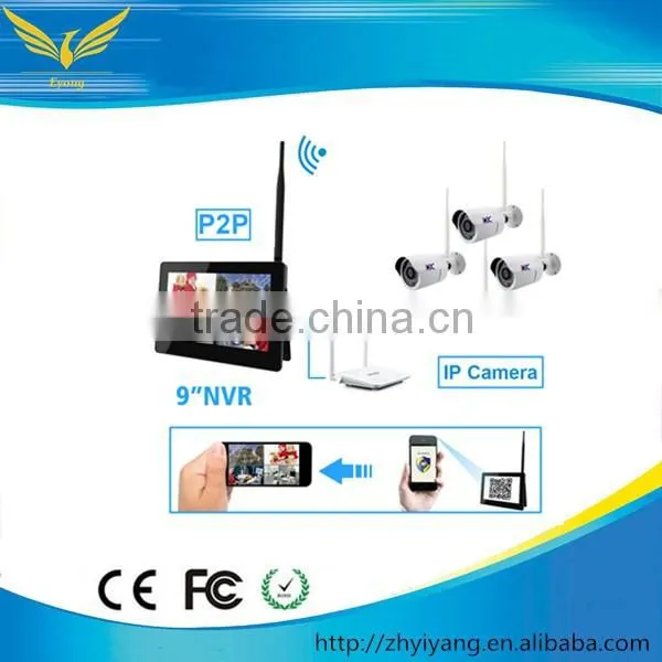 9" touch screen 720P wifi digital LCD baby monitor h.265 ip camera wireless system