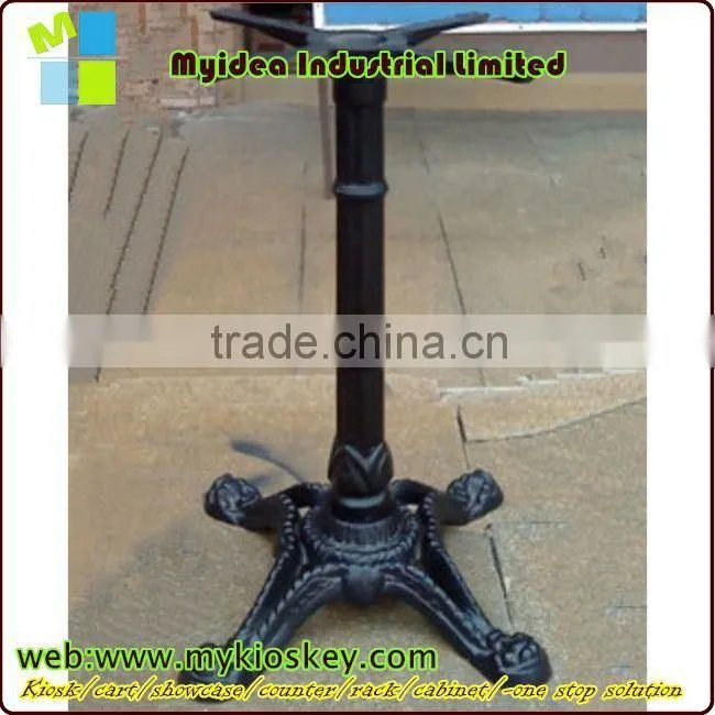 HS-A067 round table base chrome metal gold plating machine base for marble table outdoor furniture