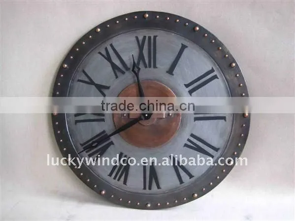 LWYW3324 big Metal decorative wall clock