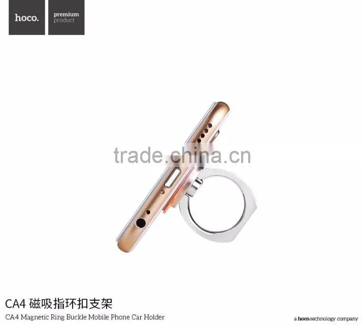 HOCO CA4 Magnetic Ring Bracket Holder for Universal Mobile Phone Metal Ring Buckle Car Holder For IOS/Android Phone TB-0301