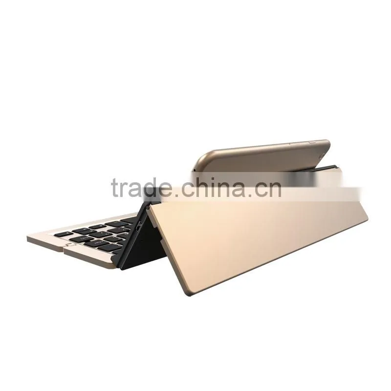 Folable universal Bluetooth keyboard for Windows/Android/IOStablets and smart phones with stand