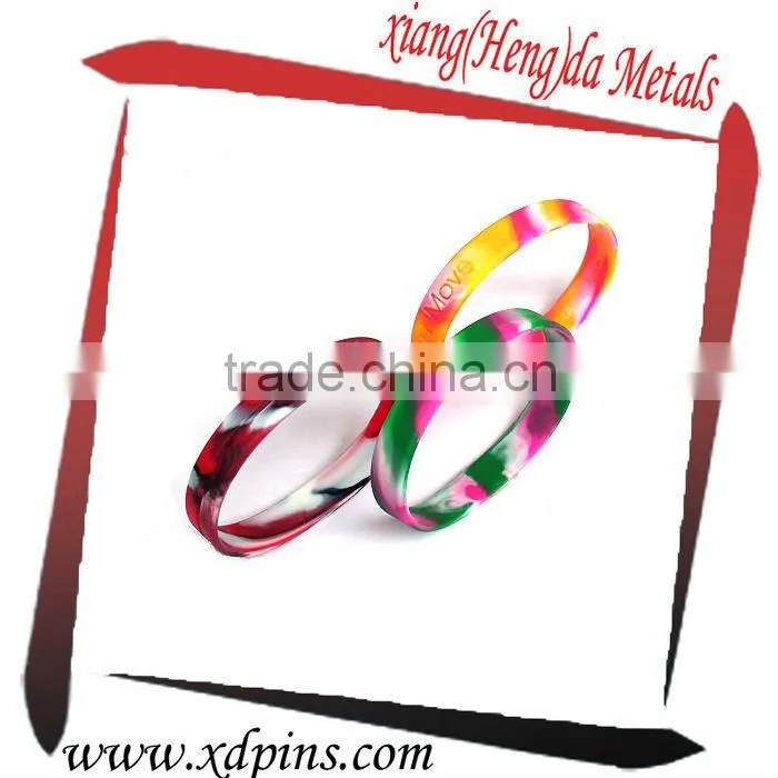 personality simple blue silicone wristband