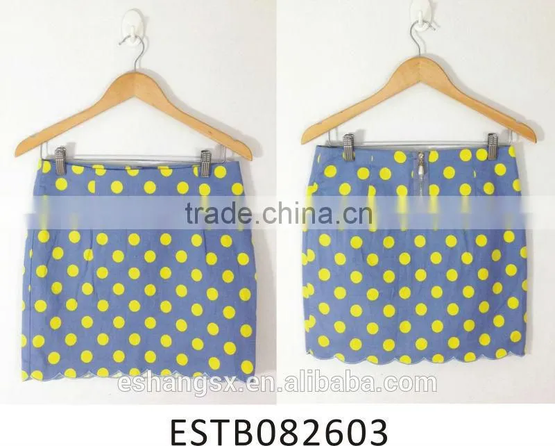 Ladies cute polka dot short mini skirts