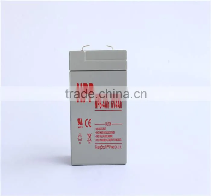 6v 4ah rechargeable lead acid battery for LED light
