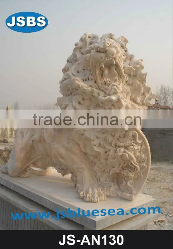 Garden marble horse sculpture