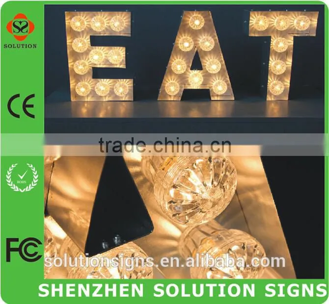 direct factory of metal marquees lettters for led advertising sign