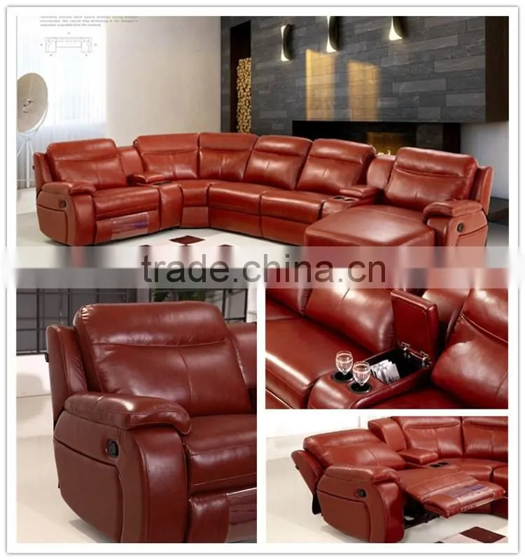 modern leather living room recliner sofa